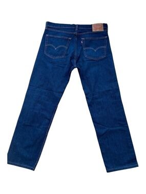 Levis 505 Mens Straight Leg Jeans W36 Classic Fit Blue Denim Made In Mexico
